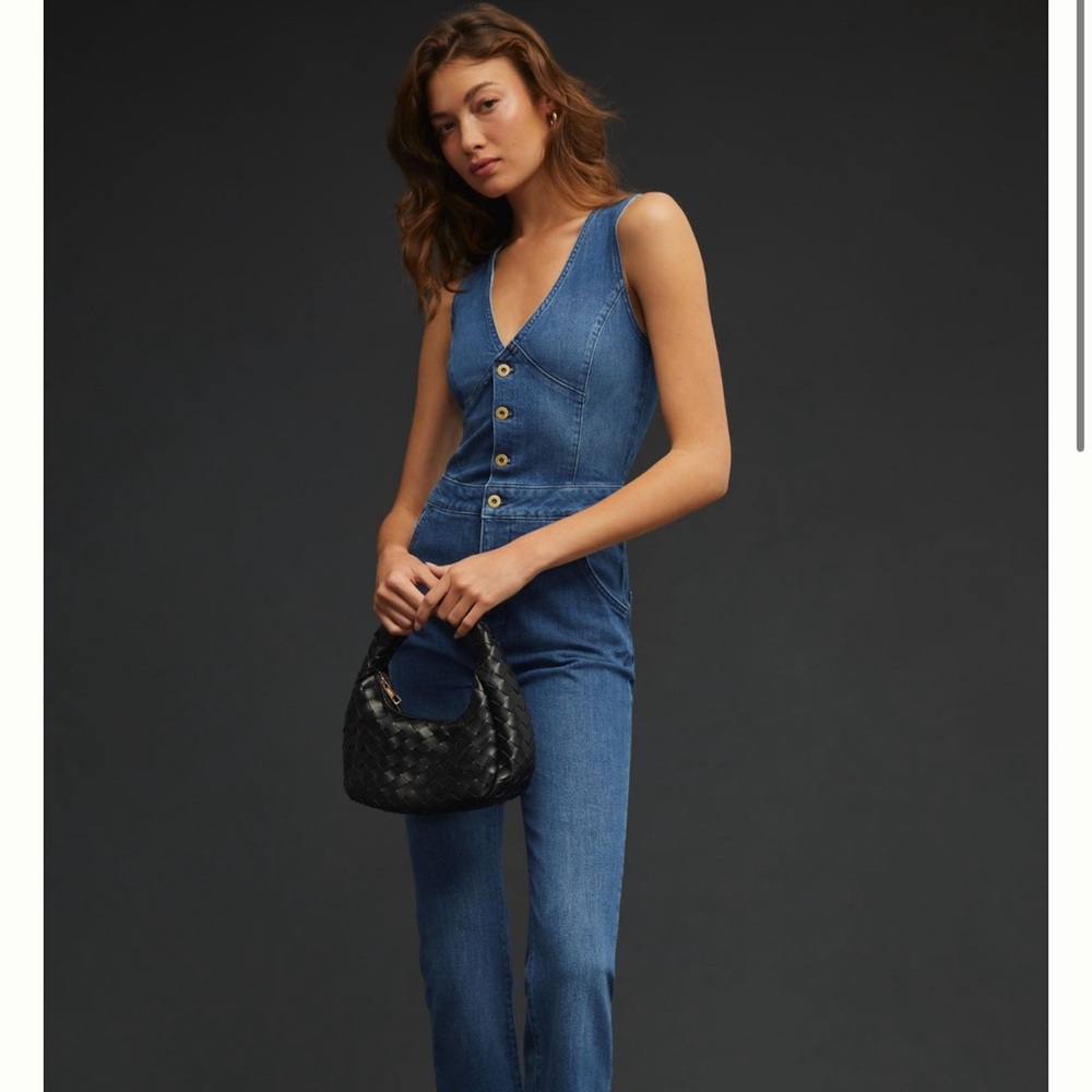 NWOT - Pilcro Buttondown Jumpsuit - Size 8